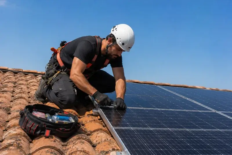 Maintenance et monitoring de panneaux solaires à Pleugueneuc